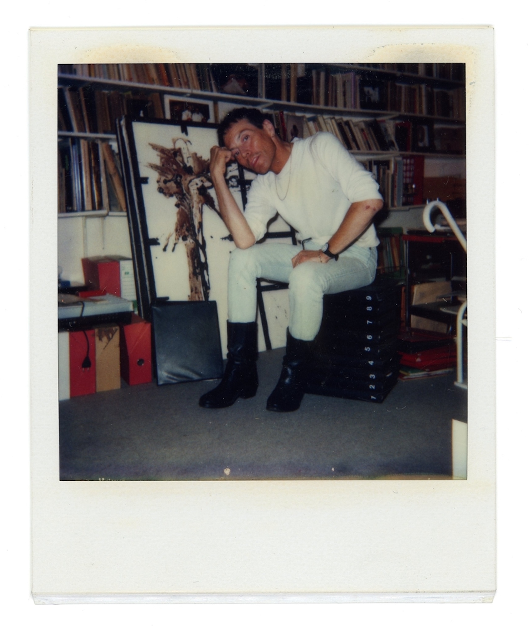 Michel Journiac dans son atelier, archives Michel Journiac, courtesy Galerie Christophe Gaillard © ADAGP Michel Journiac