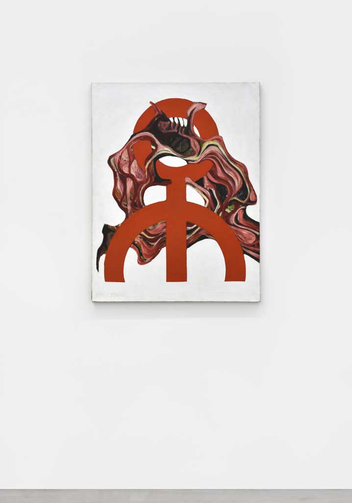 Michel Journiac, Signe du sang, 1966, huile sur toile, 116 x 88 cm, courtesy Galerie Christophe Gaillard, photo Rebecca Fanuele © ADAGP Michel Journiac